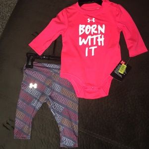Under armour baby girl long sleeve and leggings